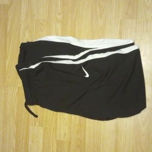 Black and white Nike sweatpants